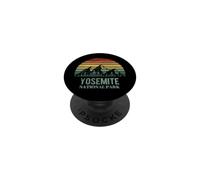 Vintage Retro Yosemite National Park Mountain California PopSockets PopGrip Adhesivo
