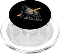 Vintage Rewind Funny 80s 90s - Lápiz de Cassette para Hombre y Mujer PopSockets PopGrip para MagSafe