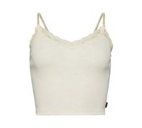 Vintage Rib Lace Trim Cami Top W6011772A Superdry Oatmeal Marl S/M Mujer