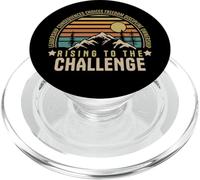 Vintage Rising To The Challenge Motivacional Retro PopSockets PopGrip para MagSafe