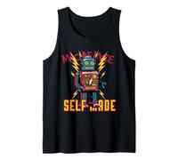Vintage Robot Toy Retro 50s Sci-Fi Scifi Arte estético Camiseta sin Mangas