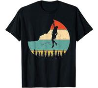 Vintage Rock Climbing Mountain Climber Vintage Unisex 100% Cotton Short-Sleeve T-Shirts Black S