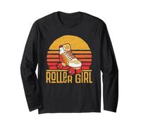 Vintage Roller Girl Skating 80's Vibe Roller Skate Manga Larga
