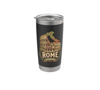 Vintage Roma Italia Coliseo Antiguo Romano Monumento 2 Vaso térmico de acero inoxidable de doble pared