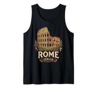 Vintage Roma Italia Coliseo Antiguo Romano Monumento 3 Camiseta sin Mangas