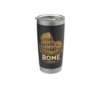 Vintage Roma Italia Coliseo Antiguo Romano Monumento 3 Vaso térmico de acero inoxidable de doble pared
