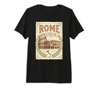 Vintage Roma Italia Coliseo Antiguo Romano Monumento 4 Camiseta Premium