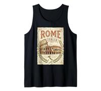 Vintage Roma Italia Coliseo Antiguo Romano Monumento 4 Camiseta sin Mangas