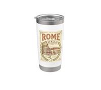 Vintage Roma Italia Coliseo Antiguo Romano Monumento 4 Vaso térmico de acero inoxidable de doble pared