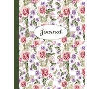 Vintage Rose Writing Journal: Aesthetic Elegant Notebook with Pink Flowers | Wide Ruled Lined Pages for Writing, Note-taking, Recording Thoughts, and ... | Gift to Mom, Teachers, Women, Girls, Teens