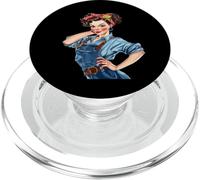 Vintage Rosie The Riveter PopSockets PopGrip para MagSafe