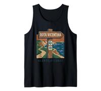 Vintage Rota Vicentina Ruta de Senderismo por la Costa del Camiseta sin Mangas