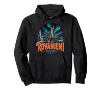 Vintage Rovaniemi Finlandia - Recuerdo de Viaje Sudadera con Capucha