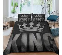 Vintage royal style Funda de Edredón Microfibra 3 Piezas Impresión 3D Cierre de Vintage royal estilo Funda Edredon Fundas de Almohada Antialérgica Antibacteriana for familia Single（135x200cm）