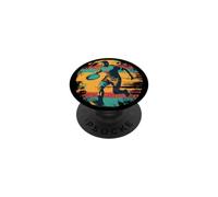 Vintage Rugby Jugador Equipo Deportes PopSockets PopGrip Adhesivo
