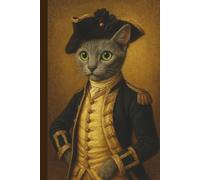 Vintage Russian Blue Notebook: Vintage Russian Blue Cat Portrait for Cat Lovers, Journaling, Office, School, Note-Taking, Wide-Ruled Notebook, 120 Pages, 6 × 9 Inches