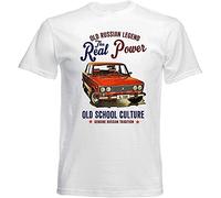 Vintage Russian Lada 1500 SL Car New Cotton Ment-Shirt(Large)
