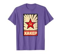 Vintage Russian USSR Hacker - Camiseta de seguridad cibernética soviética Camiseta