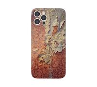 Vintage Rust Look Phone Case for iPhone 16 Pro MAX, Rusty Glossy Pattern Phone Cover, Creative Industrial Iron Inspired Shockproof TPU Case for iPhone 16/15/14/13/12 Promax (13 Pro,c)