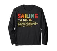 Vintage Sailing Sailboat Nautical Retro Boating Adventure Manga Larga