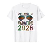 Vintage Saint Maarten Vacaciones 2026 Viaje Playa Vacay Camiseta