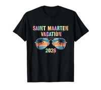 Vintage Saint Maarten Vacaciones 2026 Viaje Playa Vacay Camiseta