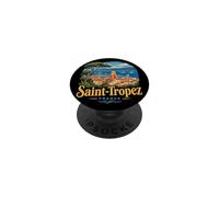 Vintage Saint Tropez Francia Viaje Souvenir Monumento Regalo PopSockets PopGrip Adhesivo