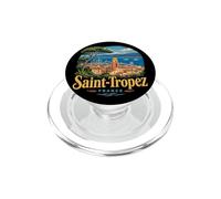 Vintage Saint Tropez Francia Viaje Souvenir Monumento Regalo PopSockets PopGrip para MagSafe