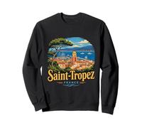 Vintage Saint Tropez Francia Viaje Souvenir Monumento Regalo Sudadera