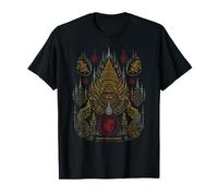 Vintage Sak Yant Tatuaje Tailandés Sagrado Tinta Camiseta
