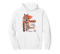 Vintage Sam's Seafood Tiki Bar | Estilo de salón polinesio de los años 60 Sudadera con Capucha