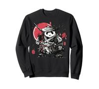 Vintage Samurai Panda Guerrero Japonés Ukiyo-e Estilo Sudadera