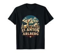 Vintage San Antón Am Arlberg Austria Viaje Monumento Regalo Camiseta