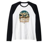 Vintage San Antón Am Arlberg Austria Viaje Monumento Regalo Camiseta Manga Raglan