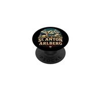 Vintage San Antón Am Arlberg Austria Viaje Monumento Regalo PopSockets PopGrip Adhesivo