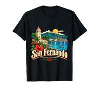 Vintage San Fernando Trinidad Travel Souvenir Monumento Regalo Camiseta gráfica económica