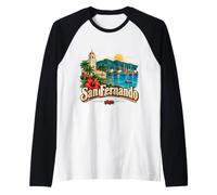 Vintage San Fernando Trinidad Travel Souvenir Monumento Regalo Camiseta Manga Raglan