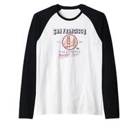 Vintage San Francisco California USA Camiseta Manga Raglan