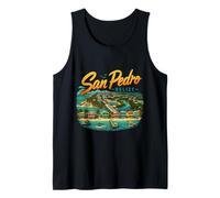 Vintage San Pedro Belice Travel Souvenir Monumento Regalo Camiseta sin Mangas