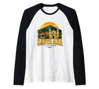 Vintage Santa Ana El Salvador Travel Souvenir Monumento Regalo Camiseta Manga Raglan