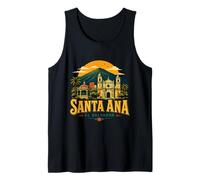 Vintage Santa Ana El Salvador Travel Souvenir Monumento Regalo Camiseta sin Mangas