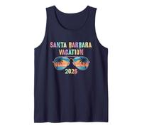 Vintage Santa Barbara Vacaciones 2026 Vacay Cruise Travel Camiseta sin Mangas