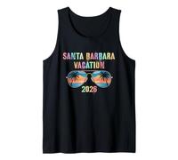 Vintage Santa Barbara Vacaciones 2026 Vacay Cruise Travel Camiseta sin Mangas