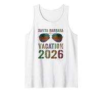 Vintage Santa Barbara Vacaciones 2026 Vacay Cruise Travel Camiseta sin Mangas