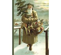 Vintage Santa Christmas Notebook: Classic Retro Christmas Notebook Organizer for Holiday Planning, To-Do Lists, Recipes, Gift Ideas & Notes