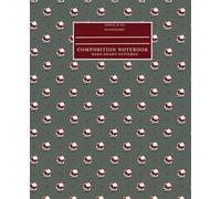 Vintage Santa Claus Composition Notebook - Dark Green Cover, Wide Ruled, 100 Pages, 7.5 x 9.25 in | Retro Christmas Journal for School, Writing, or Holiday Notes