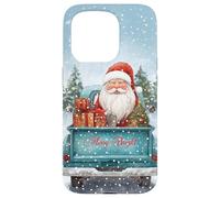 Vintage Santa Claus - Merry and Bright Christmas Holiday Carcasa para iPhone 15 Pro