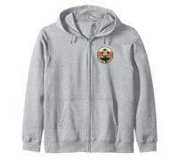 Vintage Santa Cruz Retro Surfer Beach Santa Cruz California Sudadera con Capucha