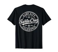 Vintage Santa Cruz Surf City California Costa Oeste Retro Camiseta