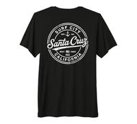 Vintage Santa Cruz Surf City California Costa Oeste Retro Camiseta Premium